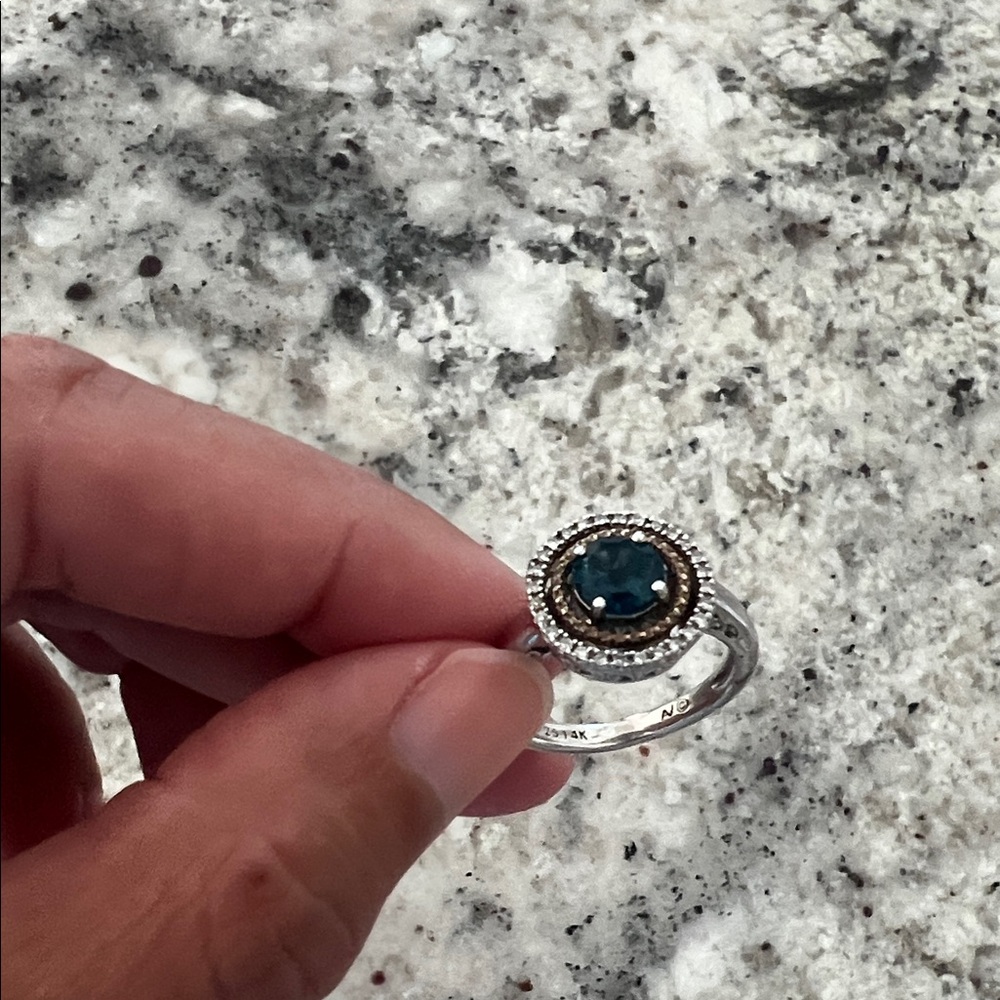 London Blue Topaz Sterling Silver Ring